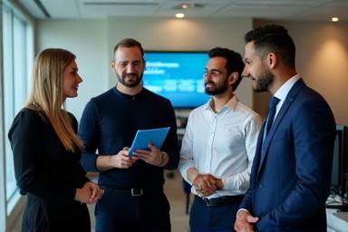 Emirates Net Solutions LLC team in Dubai office