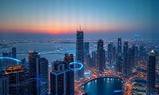 Newsletter subscription with Dubai city background