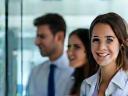 Smiling customer service team at Emirates Net Solutions