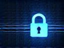 Digital lock symbolizing cybersecurity